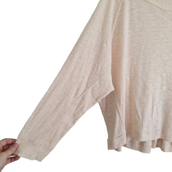 We the Free Ivory Cream Don't Forget Me Knit Blouse Longsleeve 3 Button L - Picture 5 of 15